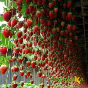 Клубника ампельная Анастасия купить по цене от 370р. в интернет-магазине «Посадика» с доставкой почтой в в Абазе и по всей России – [изображение №1].